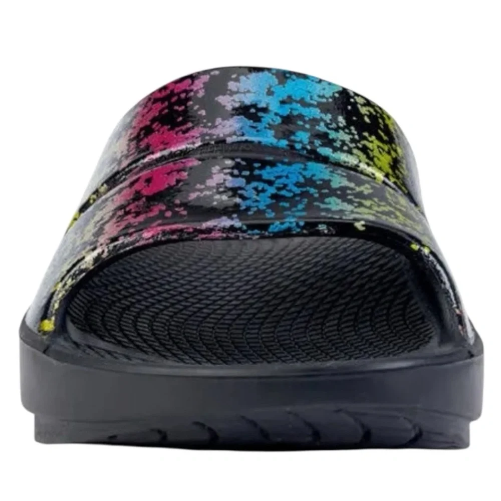 OOFOS OOahh Limited 80’s Arcade Slip On Slide Sandals Women’s Sz 10/Men’s Sz 8 - Picture 4 of 10